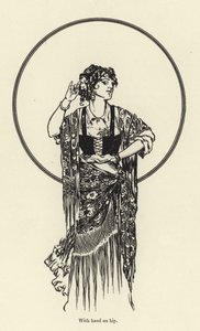 腰に手を当てて 作： René Bull